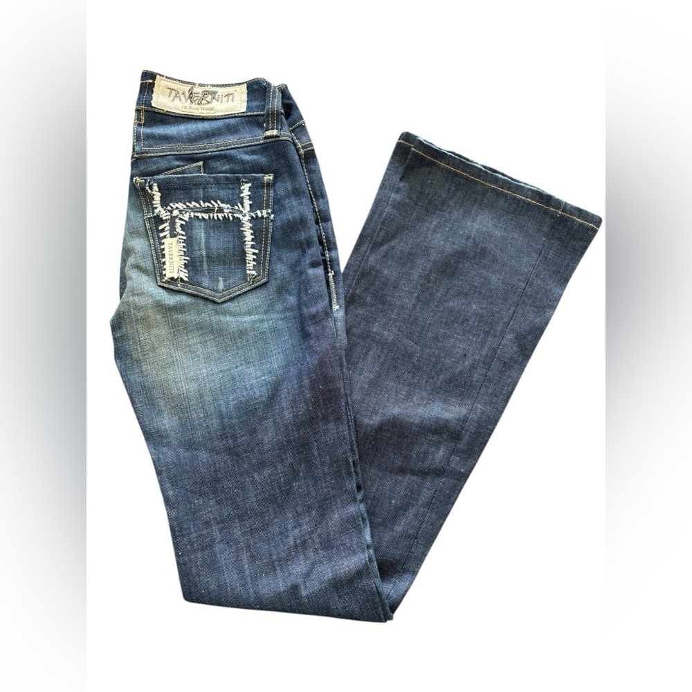 Taverniti So Jeans Women's Dark Blue Flare Jeans